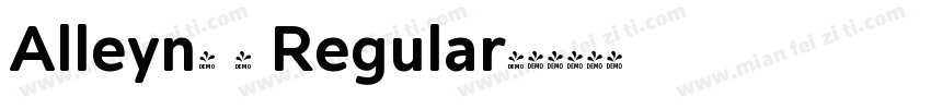 Alleyn- 4 Regular字体转换
